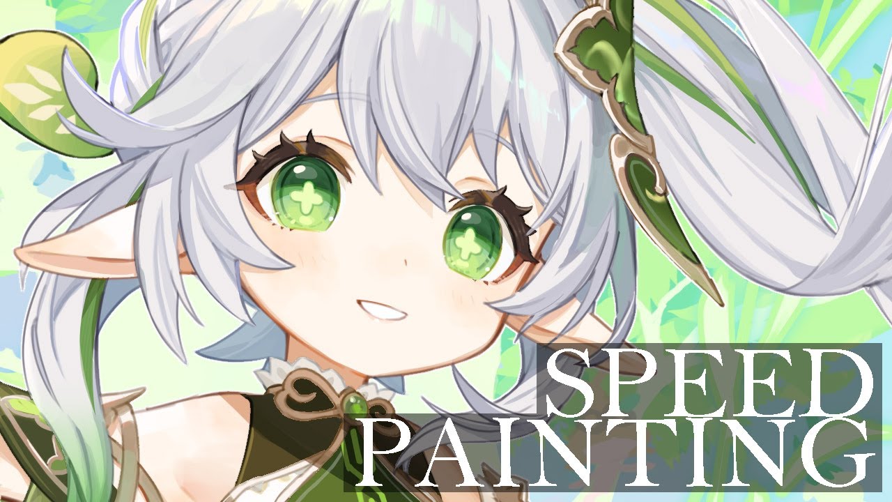 原神 ナヒーダ 手描きイラスト ファンアート 原神のナヒーダのファンアートを描きました✒️✨ 原神の中で一