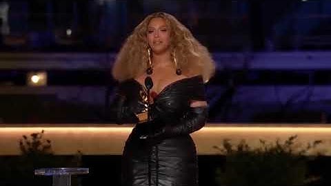 Beyoncé Wins Best R&B Performance  2021 GRAMMY Awards Show Acceptance Speech