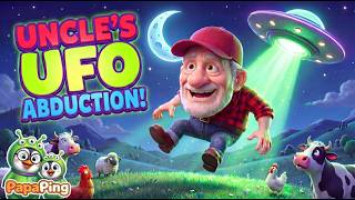 🛸 Uncle's UFO Abduction! ☂️ "U" Alphabet Song | Phonics for Kids | Slapstick Story | PapaPing Kids