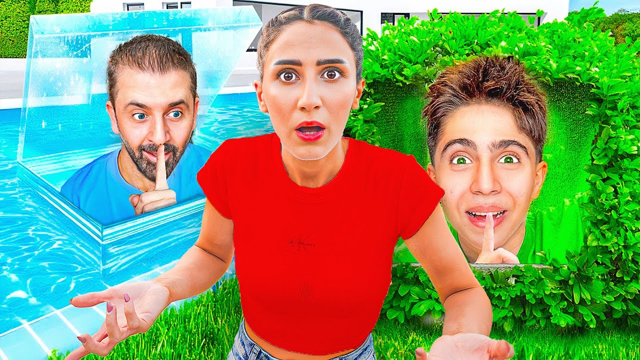 لعبنا الغميضة ب الفيلا الكبيرة 🏡 8 اشخاص !!