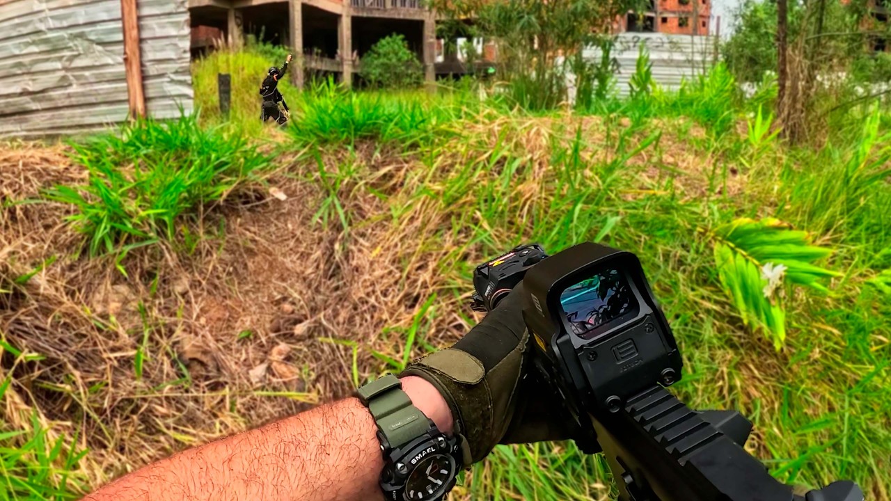 ENEMY BASE INFILTRATION - Silent flank and base capture | Airsoft gameplay