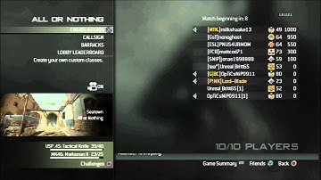 MW3 - New All or Nothing Glitch
