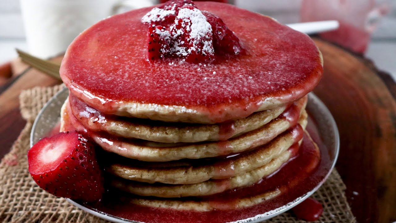 Skillet Strawberry Pancake Recipe