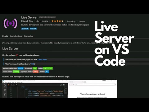 How to set up Live Server on Visual studio code - YouTube