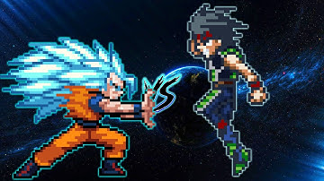 GOKU SSJ 3 BLUE VS MASTERED ULTRA INSTINCT BARDOCK