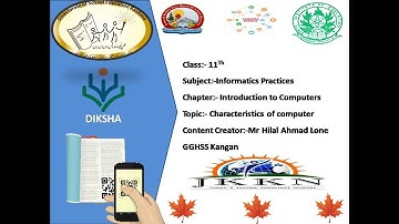 Characteristics of computer 11Th IP by Hilal Lone