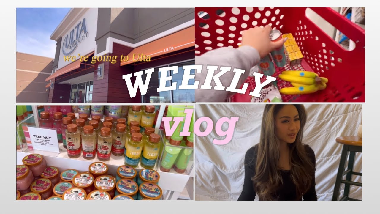 Weekly Vlog target grocery shopping, shopping hauls, ulta shopping