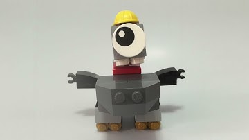 How to Build LEGO Mixels Cragsters Guy   Stop Motion Build   Bricks and Clay Play