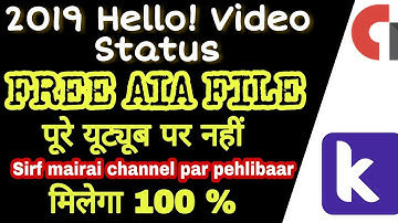 2019 New aia file in Makeroid 😨 New WhatsApp Video Status App Fully DayNamic 1st Time in YouTube 🔥
