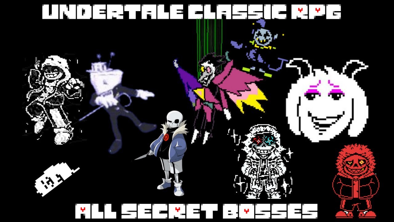All Secret Bosses in Undertale Classic Rpg