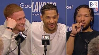 Jalen Brunson, Josh Hart, & Donte DiVincenzo on 'Nova Knicks' Chemistry: "We're like brothers"