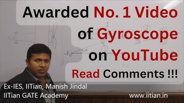 Gyroscope - Gyroscopic Effect - Theory of Machines - By Ex-IES, IITian, Manish Jindal, GATE  ME