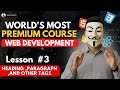 HTML Body | Heading Paragraph & other tags | Web Development | Mujtaba Coading Vala | Lesson #3