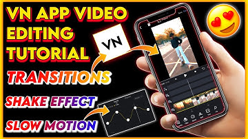 The Best Video Editor App | Slow Fast Motion Transition shake effect Video Editing Tutorial | VN App