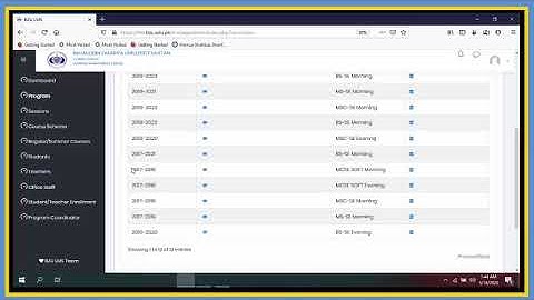 Focal Person and program coordinator training by Mian Salman Fakhar. Learning management system BZU