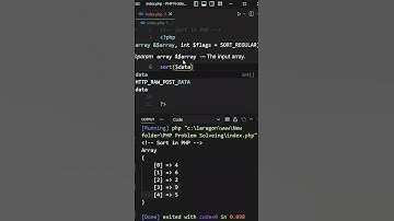 Sort in PHP || #php_short #sort_in_php #code_camp_bd #php_interview || #shorts #youtubeshorts #short