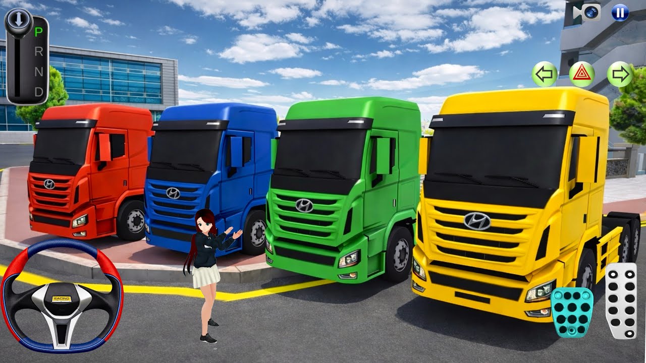 Heavy Transporter Truck Parking in Service Center - 3D Driving Class 2026 - Car Game