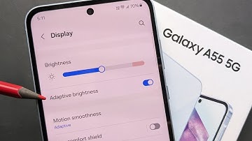 Adaptive Brightness on Samsung Galaxy A55 5G / A35 5G ( How to Turn On/Off)