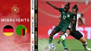3 late goals! Final test before World Cup | Germany vs. Zambia 2:3 | Highlights | Women's Friendly
