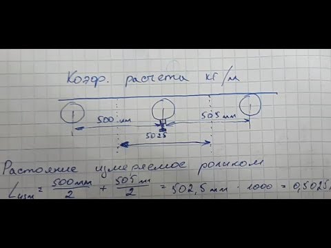 Весовая лента - разбираемся с расчетом на бумаге