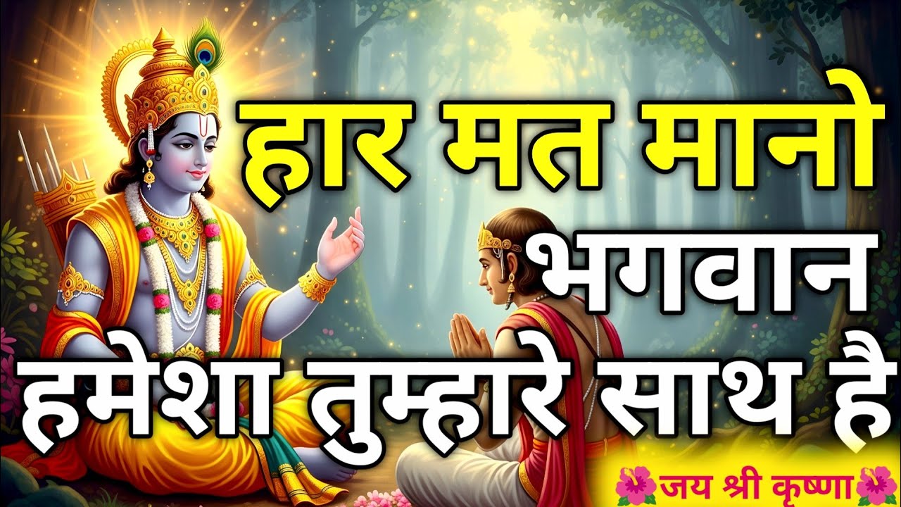 हार मत मानो, भगवान हमेशा तुम्हारे साथ हैं | Shrimad Bhagavad Gita Gyan | Krishna Vani