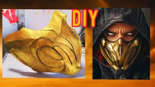 Como fazer a máscara do SCORPION (mortal kombat 11) /DIY/