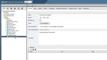 vCenter Orchestrator: Supplying Input Parameters to a Workflow