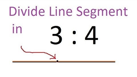 How to Divide a line in the given ratio | Divide a line in the ratio of 3 : 4 | Practical Geometry