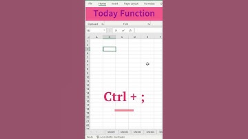 "Excel Today Function: Mastering Date Calculations and Real-Time Data Analysis" #shorts