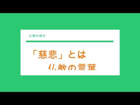 「慈悲」は仏教の言葉【慈悲」の意味とは】