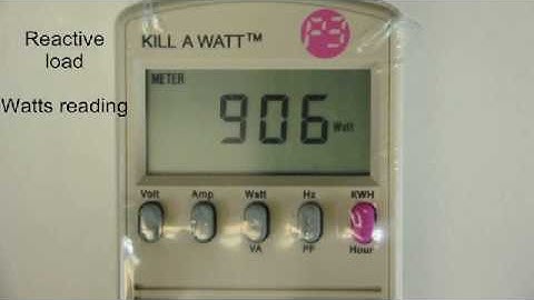 Measuring a Reactive Load