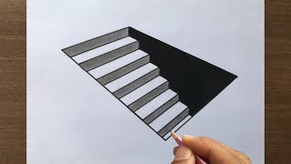 How to Draw Stairs in 2 Point Perspective