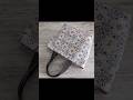 ファスナー付きトートバッグ作り方/Zipper tote bag tutorial DIY #shorts