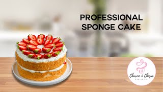 Professional Sponge Cake Recipe- Tips and Techniques to Creating the Perfect Base Cake