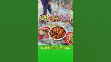 Khám phá bàn tiệc chảo lớn độc đáo của làng quê Trung Quốc