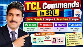 TCL Commands in SQL | COMMIT, ROLLBACK & SAVEPOINT | Dr. Chiranjeevi Manike