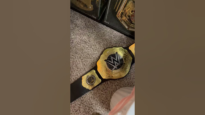 Putting The WWE World Heavyweight Championship Replica Belt Where It Belongs! #shorts