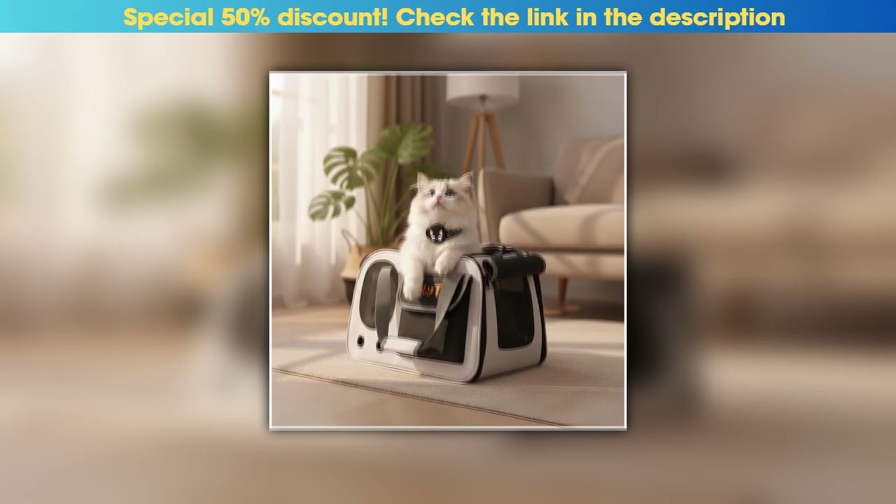 Today Only Airline Approved Cat Carrier Bag Soft-Sided Collapsible Pet Travel Tote for Medium Cats•