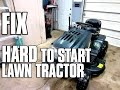 HOW-TO FIX A HARD TO START Lawn Tractor with OHV Briggs Engine - MUST SEE!