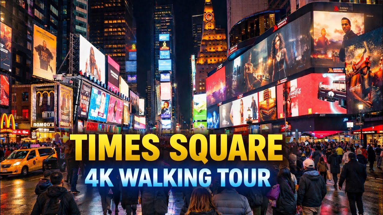 Walking Through Times Square  🇺🇸 | New York City 4K Street Walk