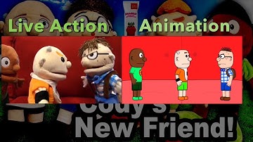 SML Movie: Cody’s New Friend Live Action + Animation Side by Side!
