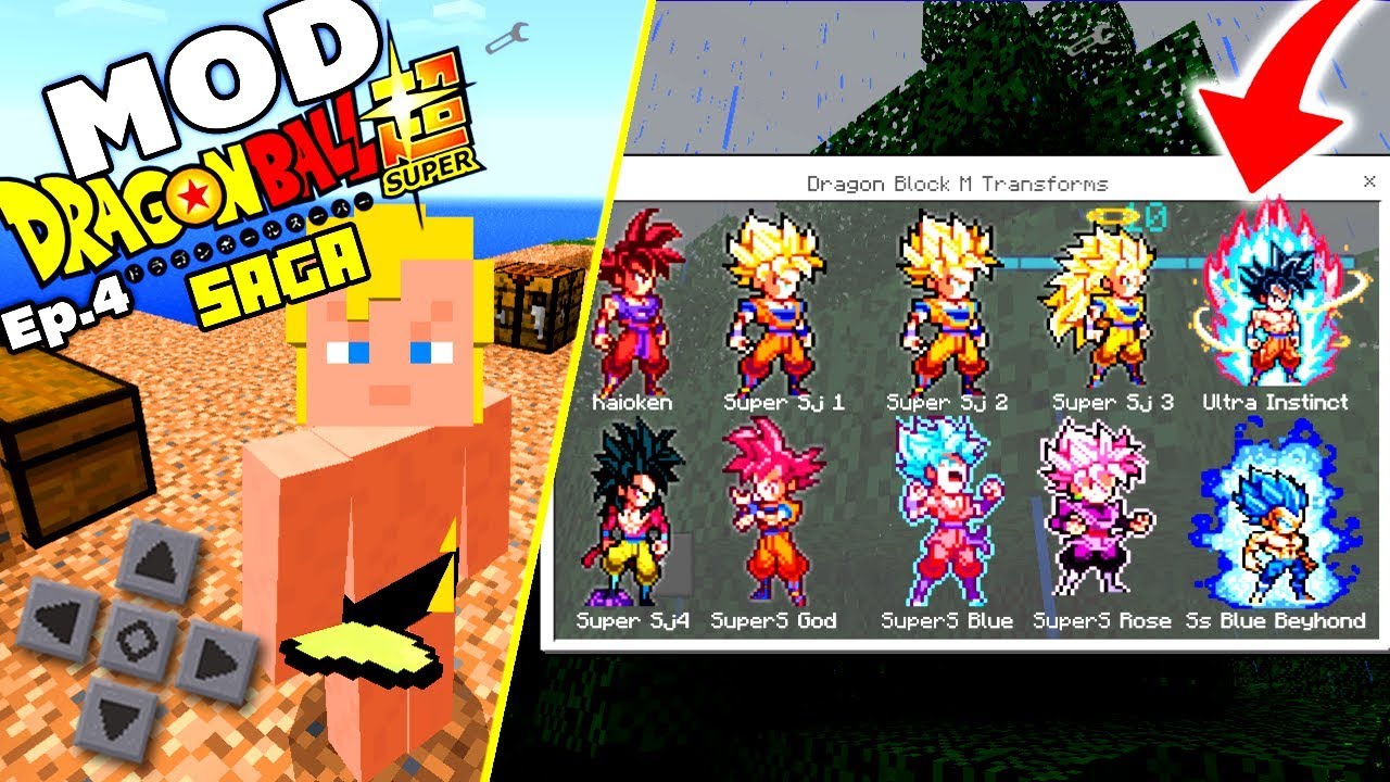 infantile systemic hyalinosis MOD DRAGON BLOCK SAGA #4 - CONSEGUI NOVA TRANSFORMAÇÃO SAIYAJIN - (Minecraft Pocket Edition)
