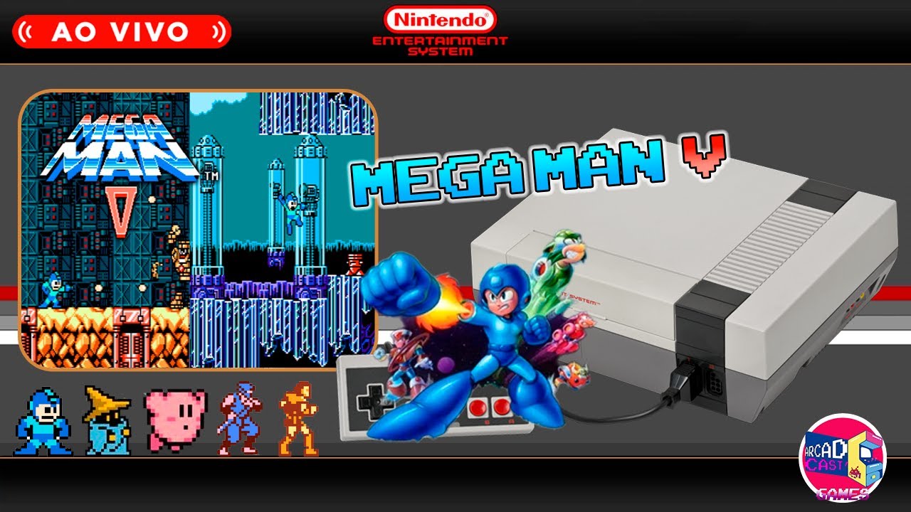 Mega Man 5 (NES) | Jogando Pela Primeira Vez ao Vivo! 