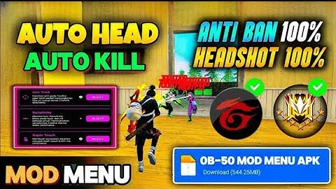 Free Fire OB50 Auto Kill MOD Menu |New Rank Season FF Hack |BR MOD, Hacker Pro V11,HG Cheat Download