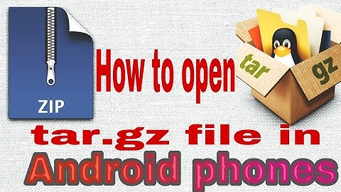 How to open tar.gz file in any android smartphone.