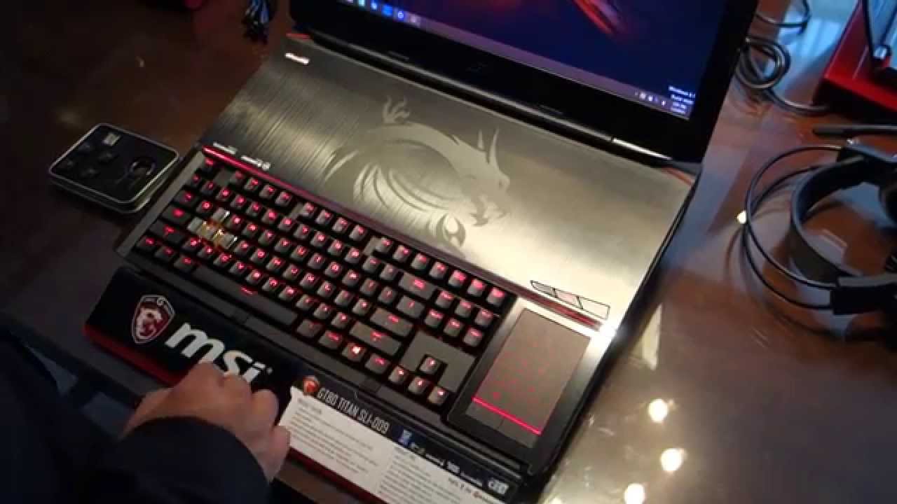 MSI's mechanical keyboard laptop and laptop dock CES 2015 YouTube