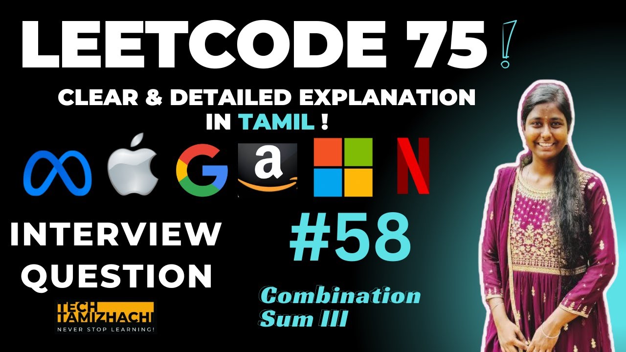Combination Sum III | LeetCode Backtracking Problem | Python Solution Explained | DSA for FAANG #dsa