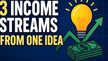 How to make 3 income streams from one  idea. I will show you step by step. 