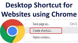 How to Create Desktop Shortcuts for Web Pages Using Chrome | Website Shortcut in Desktop with Chrome screenshot 4