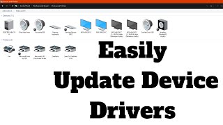 how to easily update drivers on windows 10